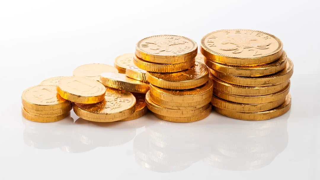 Business Chart Gold Coins
