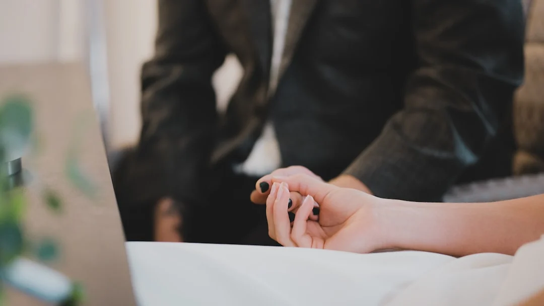 Business Handshake Laptop