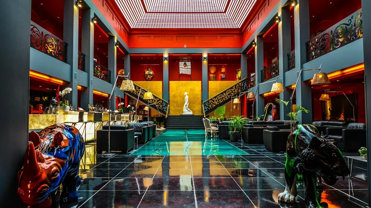 Luxury Interior Hotel Lobby